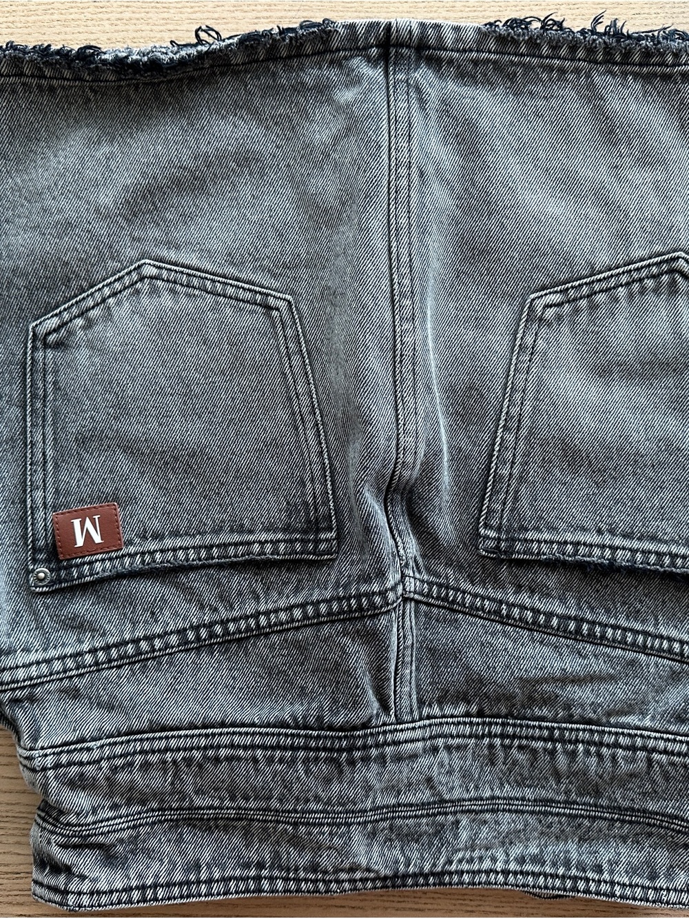 Miss Sixty Black Washed Denim Mini Skirt Brand New - Picture 9 of 9